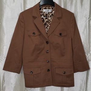Brown blazer size 14p